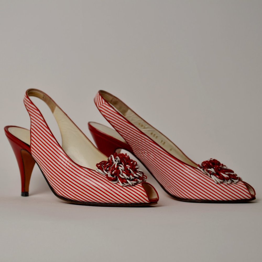 Vintage Bally Peep Toe Heel